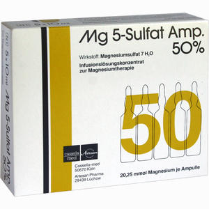Mg 5- Sulfat Ampullen 50%  5 Stück - ab 14,17 €