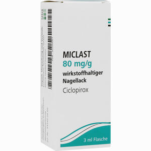 Miclast 80mg/g Wirkstoffhaltiger Nagellack Lösung EurimPharm Arzneimittel GmbH 3 ml - ab 8,19 €