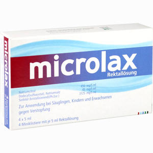 Microlax EurimPharm Arzneimittel GmbH 4 x 5 ml - ab 5,78 €