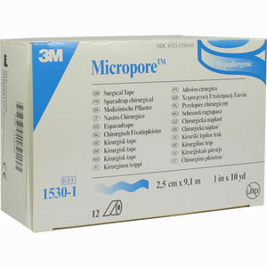 Micropore Wei 9.10mx2.50cm Pflaster 12 Stück - ab 9,90 €