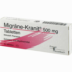 Migräne- Kranit 500mg Tabletten  10 Stück Migräne- Kranit 500mg Tabletten  10 Stück