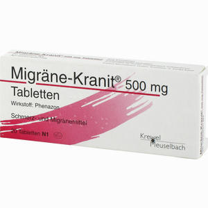 Migräne- Kranit 500mg Tabletten  20 Stück Migräne- Kranit 500mg Tabletten  20 Stück