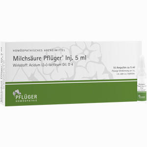 Milchsäure Pflüger Injektionslösung 5ml  10 Stück - ab 17,49 €