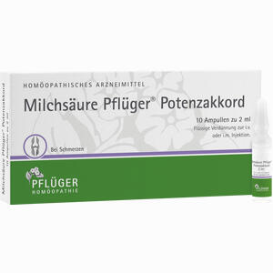 Milchsäure Pflüger Potenzakkord Injektionslösung 10 Stück