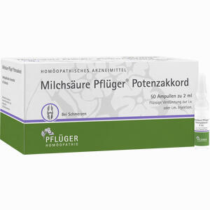 Milchsäure Pflüger Potenzakkord Injektionslösung 50 Stück Milchsäure Pflüger Potenzakkord Injektionslösung 50 Stück