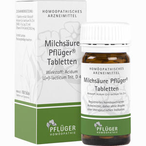 Milchsäure Pflüger Tabletten  100 Stück - ab 11,15 €