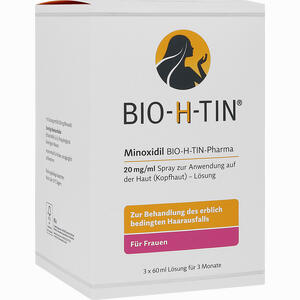 Minoxidil Bio- H- Tin Pharma 20mg/ml Lösung  3 x 60 ml Minoxidil Bio- H- Tin Pharma 20mg/ml Lösung  3 x 60 ml