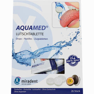 Miradent Aquamed Mundtrockenheits- Lutschtablette Lutschtabletten 60 g - ab 3,80 &euro;