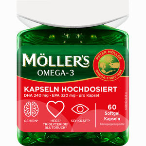 Möller's Omega- 3 Kapseln Hochdosiert 60 Stück - ab 14,69 €