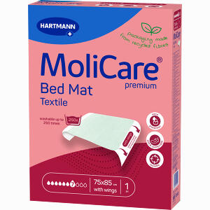 Molicare Premium Bed Mat Text. 7 Tro. M. Fl. 75x185cm 1 Stück - ab 20,81 &euro;