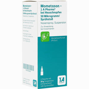 Mometason - 1 A Pharma bei Heuschnupfen 50 Mikrogramm/sprühstoß Nasenspray  18 g - ab 4,91 €