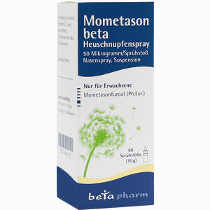 Mometason Beta Heuschnupfenspray 50 Ug/sprühstoß Nasenspray 10 g - ab 3,55 €