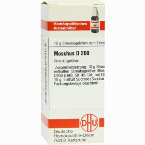 Moschus D200 Globuli 10 g - ab 0,00 &euro;