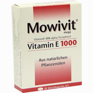 Mowivit Vitamin E 1000 Kapseln 20 Stück - ab 7,63 €