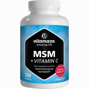 Msm Hochdosiert + Vitamin C 360 Stück - ab 16,38 €