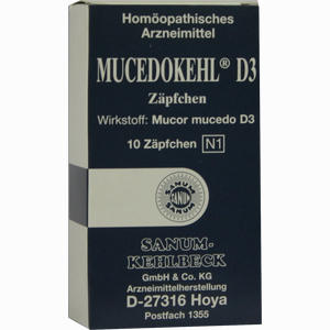 Mucedokehl D3 Zäpfchen 10 Stück - ab 10,93 &euro;
