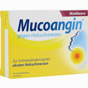 Mucoangin Waldbeere 20 Mg Lutschtabletten  18 Stück - ab 5,90 €