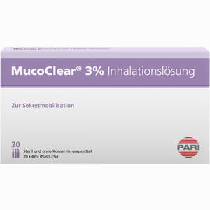 Mucoclear 3% Nacl Inhalationslösung  20 x 4 ml - ab 12,37 €