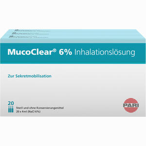 Mucoclear 6% Nacl Inhalationslösung  60 x 4 ml - ab 31,86 €