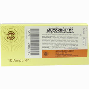 Mucokehl D5 Ampullen 10 x 1 ml - ab 41,99 €