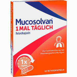 Mucosolvan 1mal Täglich Retardkapseln  10 Stück Mucosolvan 1mal Täglich Retardkapseln  10 Stück