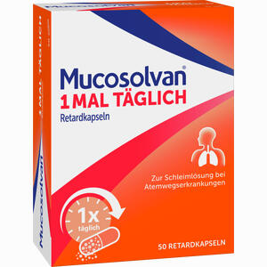Mucosolvan 1mal Täglich Retardkapseln  50 Stück Mucosolvan 1mal Täglich Retardkapseln  50 Stück