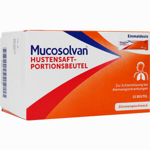 Mucosolvan Hustensaft- Portionsbeutel 30 Mg/5 Ml 15 x 5 ml - ab 5,59 €