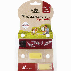 Mückenschutz Armband - Rot- Kaudragees 1 Stück - ab 6,75 &euro;