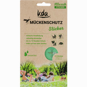 Mückenschutz Sticker Klassik im 12er Pack (2 Stickerbögen) 2 Stück - ab 1,95 &euro;