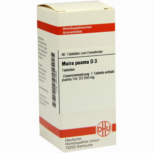Muira Puama D3 Tabletten 80 Stück - ab 0,00 &euro;