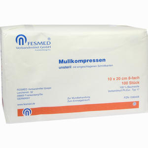 Mullkompr Unst 8f 10x20 Pa 100 Stück - ab 20,00 €