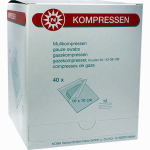 Mullkompresse 10x10cm 12fach Sterile Kompr Pro Set Kompressen 40 x 2 Stück - ab 7,37 €