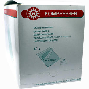 Mullkompresse 10x20cm 12fach Sterile Kompr Pro Set Kompressen 40 x 2 Stück - ab 11,61 €