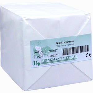 Mullkompressen 10x10cm 8fach Unsteril  100 Stück - ab 6,63 €