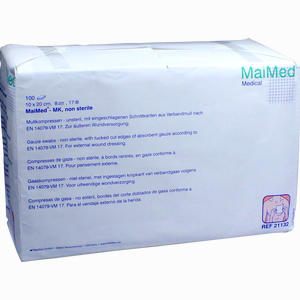 Mullkompressen 10x20cm 8fach Unsteril  100 Stück - ab 8,11 €