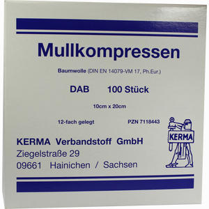 Mullkompressen 12fach Gelegt Unsteril 10x20cm Kom 100 Stück - ab 25,06 €