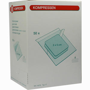 Mullkompressen 5x5cm 8f St 50 Stück - ab 2,69 €