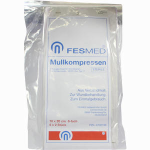 Mullkompressen Steril 10x20 Es 8f  5 x 2 Stück - ab 6,65 €