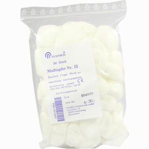 Mulltupfer Nr15 Unsteril 1lage 18x18cm Masch.ballo  50 Stück - ab 0,00 &euro;