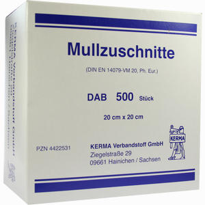 Mullzuschnitte Unsteril 20x20cm 500 Stück - ab 42,41 €