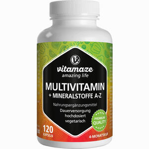 Multivitamin Kapseln Hochdosiert  120 Stück - ab 15,41 €