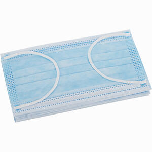 Mundschutz mit Ohrbügel Latexfrei Blau 50 Stück - ab 2,39 €