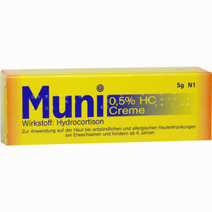 Muni 0.5% Hc Creme  5 g - ab 0,00 &euro;