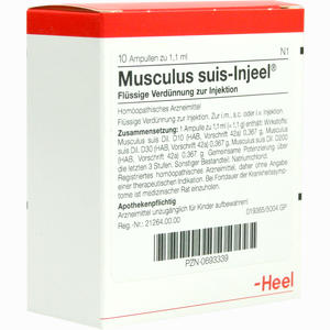 Musculus Suis- Injeel Ampullen 10 Stück - ab 22,24 €