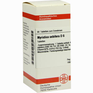 Myristica Sebif D6 Tabletten 80 Stück - ab 8,87 €