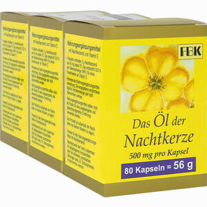 Nachtkerze Oel Kaps 500mg Kapseln 240 Stück - ab 21,58 €