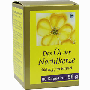Nachtkerze Öl Kapseln 500mg  80 Stück - ab 9,99 €