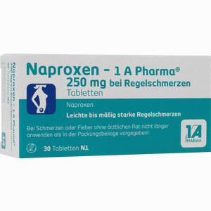 Naproxen - 1 A Pharma 250 Mg bei Regelschmerzen Tabletten 30 Stück - ab 6,12 €