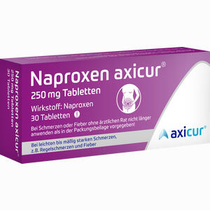 Naproxen Axicur 250 Mg Tabletten   30 Stück - ab 5,59 €