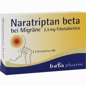 Naratriptan Beta bei Migräne 2. 5 Mg Filmtabletten 2 Stück - ab 2,50 &euro;